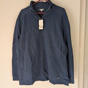 Calvin Klein Men's XXL Blue zippered "sweatshirt" type shirt
